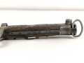 Österreich k.u.k., Seitengewehr Mannlicher Modell 1895 für Unteroffiziere. Im Koppelschuh. Auf der Griffschale Emblem " "der Heimat treu"