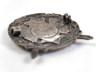 Österreich, Ehrenzeichen der ostmärkischen Sturmscharen in bronze. defekt