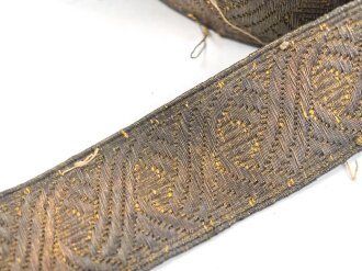 Österreich , Tresse für eine Uniform. Metallfaden, Breite 25mm, Gesamtlänge 112cm