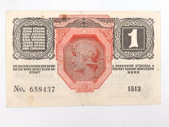 Österreich Ungarn k.u.k. , Banknote Eine Krone 1916