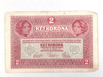Österreich Ungarn k.u.k. , Banknote Zwei Kronen 1917