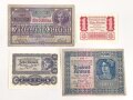 Österreich , vier Banknoten aus den 1920iger Jahren
