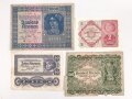 Österreich , vier Banknoten aus den 1920iger Jahren