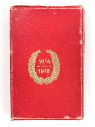 Österreich,  Etui zur Kriegs-Erinnerungsmedaille 1914 - 1918, leicht defekt