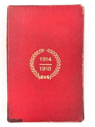 Österreich,  Etui zur Kriegs-Erinnerungsmedaille 1914 - 1918, leicht defekt