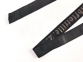 Kriegsmarine, Mützenband " 2.Minensuchhalbflottille" Gesamtlänge 148cm