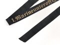 Kriegsmarine, Mützenband " 1.Marineunteroffizierlehrabteilung"  Länge knapp 150cm