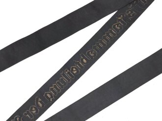 Kriegsmarine, Mützenband " 1.Schiffsstammabteilung der Nordsee" Länge 118cm