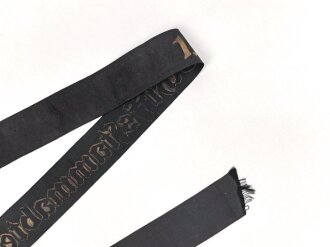 Kriegsmarine, Mützenband " 1.Schiffsstammabteilung der Nordsee" Länge 118cm
