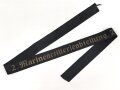 Kriegsmarine, Mützenband " 2.Marineartillerieabteilung " Länge 101cm