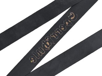 Kriegsmarine, Mützenband " Sperrschule" Länge 115cm