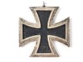 Eisernes Kreuz 2. Klasse 1939, Eisenkern vollständig geschwärzt, Bandring fehlt
