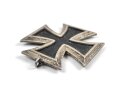 Eisernes Kreuz 2. Klasse 1939, Eisenkern vollständig geschwärzt, Bandring fehlt