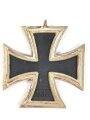 Eisernes Kreuz 2. Klasse 1939, Eisenkern vollständig geschwärzt, Bandring fehlt , sehr guter Zustand