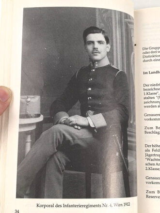 "Die Rang- und Distinktionsabzeichen in der k.u.k. Armee" Militärhistorische Themenreihe Band 1, 130 Seiten, DIN A5