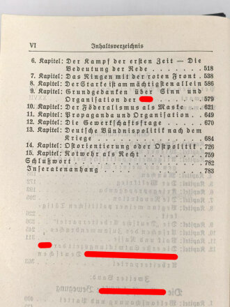 Adolf Hitler "Mein Kampf", blaue Ganzleinenausgabe von 1936,  überreicht zum Gautag 1937