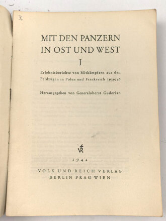 "Mit den Panzern in Ost und West" ca 350...