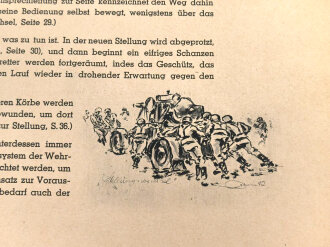 "Flak an Rhein und Ruhr" datiert 1942, 63 Seiten, DIN A4, gebraucht