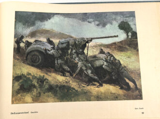 "Flak an Rhein und Ruhr" datiert 1942, 63 Seiten, DIN A4, gebraucht