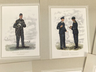 "Deutsche Uniformen" Reihe IV Uniformen der Luftwaffe seit 1934, 7 Bilder, Großformat 30 x 41 cm