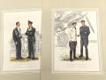 "Deutsche Uniformen" Reihe IV Uniformen der Luftwaffe seit 1934, 7 Bilder, Großformat 30 x 41 cm