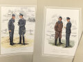 "Deutsche Uniformen" Reihe IV Uniformen der Luftwaffe seit 1934, 7 Bilder, Großformat 30 x 41 cm
