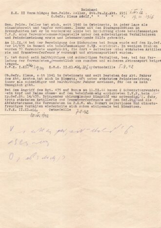 Stammrollenauszug eines Angehörigen der Wehrmacht .  Infanterie Regiment 41