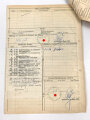 Stammrollenauszug eines Angehörigen der Wehrmacht . Gebirgsjäger Regiment 13