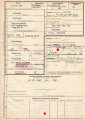 Stammrollenauszug eines Angehörigen der Wehrmacht eines Gefreiten im Infanterie Regiment, datiert 1942