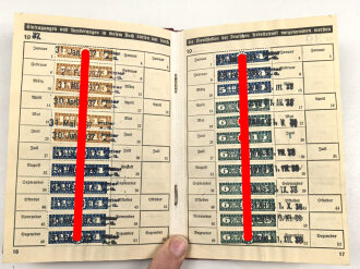 Die Deutsche Arbeitsfront, Mitgliedsbuch, ausgestellt 1935