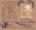 Identity Card/Personalausweis by Authority of the British Military Governor, Köln 1920