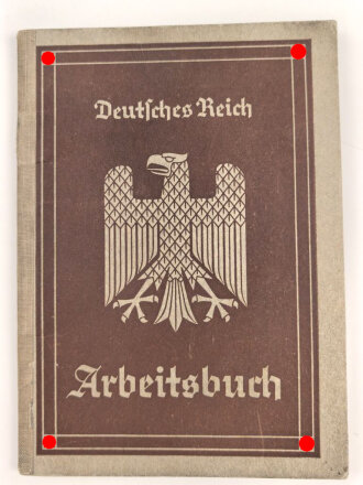 Deutsches Reich,  Arbeitsbuch eines Mitarbeiters der Adam...