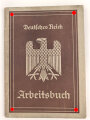 Deutsches Reich,  Arbeitsbuch eines Mitarbeiters der Adam Opel AG Rüsselsheim  in der Zeit von 1936-1945