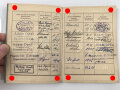 Deutsches Reich,  Arbeitsbuch eines Mitarbeiters der Adam Opel AG Rüsselsheim  in der Zeit von 1936-1945