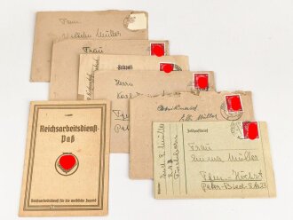 Reichsarbeitsdienstpaß und Briefe einer Angehörigen aus Hessen