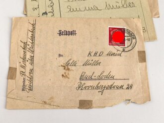 Reichsarbeitsdienstpaß und Briefe einer Angehörigen aus Hessen