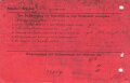 Urlaubsschein eines Unteroffiziers der 6. Kompanie des Garnison-Bataillons Spandau, datiert 1917