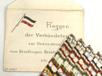 1. Weltkrieg "Flaggen der Verbündeten zur...