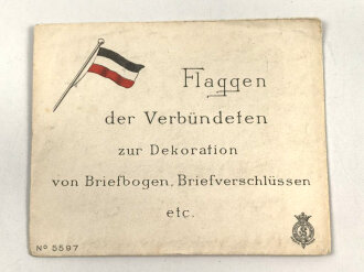 1. Weltkrieg "Flaggen der Verbündeten zur...