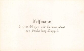 1. Weltkrieg zwei Visitenkarten eines General Majors und...