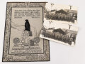 Erinnerungsurkunde für das einschlagen eines Nagels  "Sammlung für Erblindete Deutsche Krieger" - Der Adler der Champagne, mit 2 Fotografien, datiert 1915