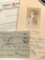 Nachlass eines  in französischer Gefangenschaft 1918 verstorbenen Angehörigen im Infanterie Regiment 461/5.