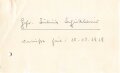 Nachlass eines  in französischer Gefangenschaft 1918 verstorbenen Angehörigen im Infanterie Regiment 461/5.