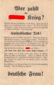 Er braucht Kanonenfutter - wer zahlt für Hitlers Krieg? Flugblatt A5 vermutlich Großbritannien