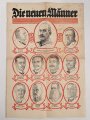Flugblatt "Die neuen Männer" Reichskanzler Prinz Max von Baden 31 x 46 cm