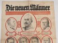 Flugblatt "Die neuen Männer" Reichskanzler Prinz Max von Baden 31 x 46 cm