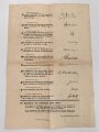 Flugblatt "Die neuen Männer" Reichskanzler Prinz Max von Baden 31 x 46 cm