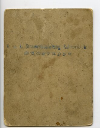 k.u.k. Österreich Ungarn, Hartkartonfoto etwa 9 x 12cm, Rückseitig beschriftet "k.u.k. Strassenbauleitung Kalinovik"