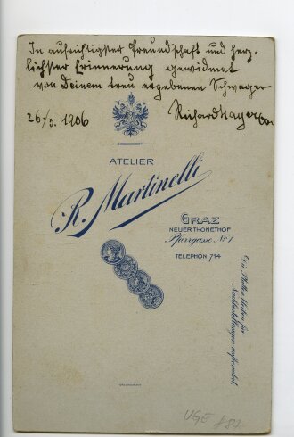 k.u.k. Österreich Ungarn, Hartkartonfoto etwa 10,5 x 16,5cm