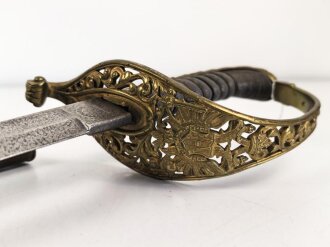Österreich Ungarn k.u.k. Säbel für Staatsbeamte Modell 1889, Klinge von Weyersberg Solingen. Altersspuren